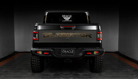 Jeep Gladiator JT Rear end with ORACLE Tail lights
