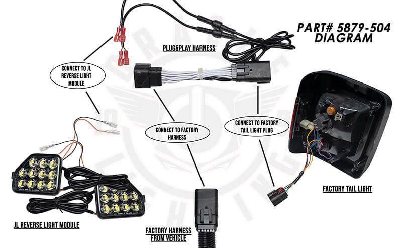 Plug & Play Wiring Adapter for Wrangler JL Reverse Lights | ORACLE Lighting