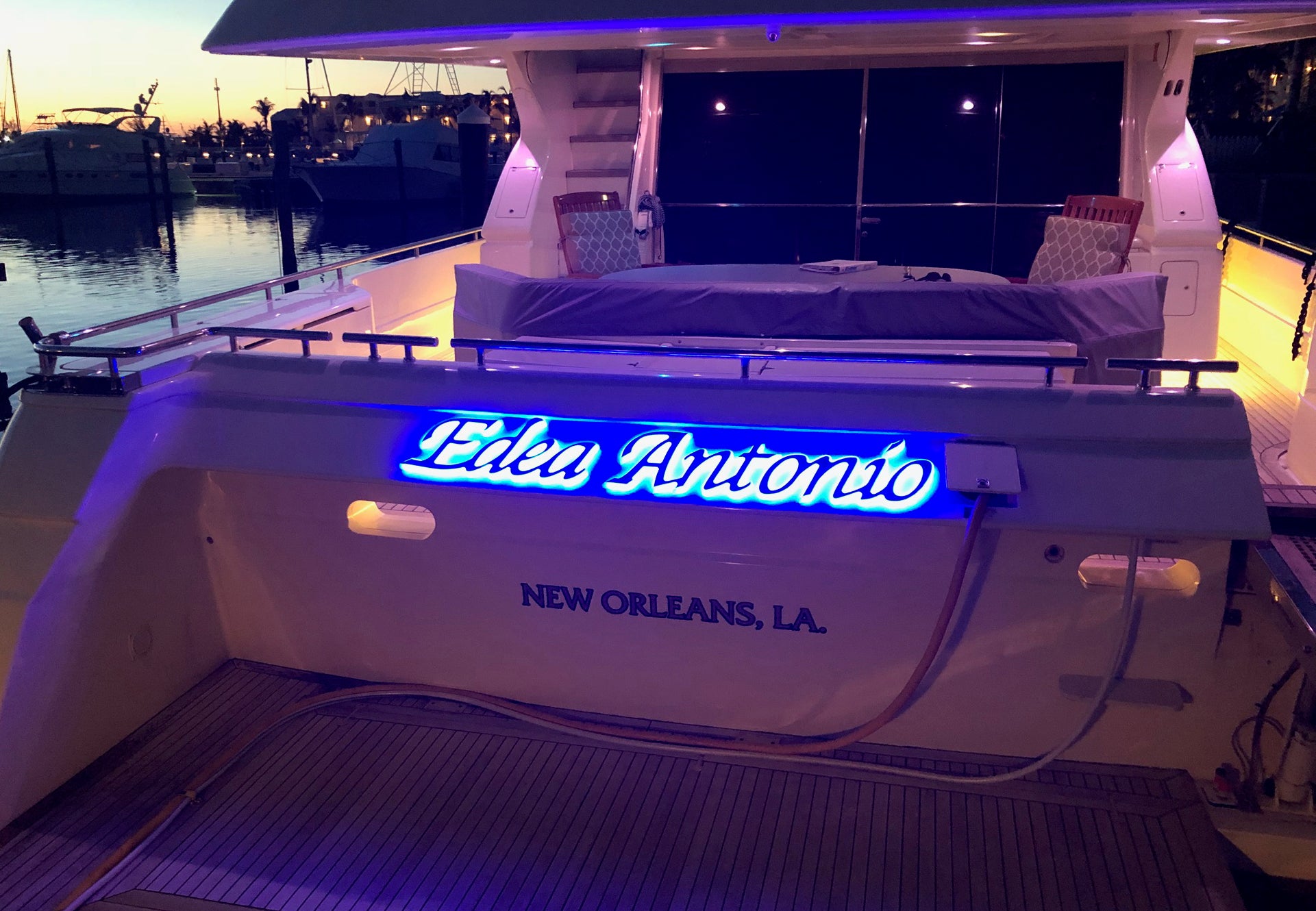 Edea Antonio Boat Sign