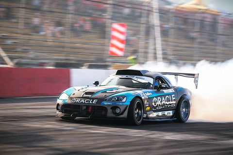 An ORACLE Lighting sponsored car races in the Formula DRIFT schedule