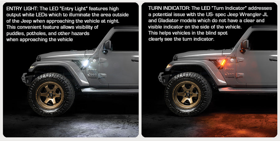 Jeep Sidetrack LED Light
