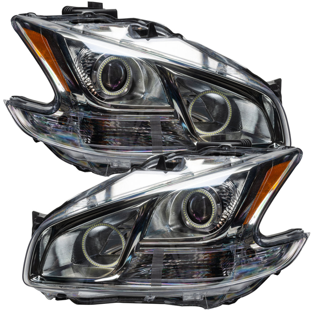 2009-2014 Nissan Maxima Pre-Assembled Headlights-Non HID-CHROME ...