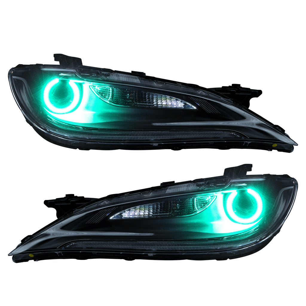 通常 1本タイプ USヘッドライト 2015-2017 Chrysler 200ペアLHとRHクロームインテリアのヘッドライト Headlight  For 2015-2017 Chrysler 200 Pair LH and RH Chrome I