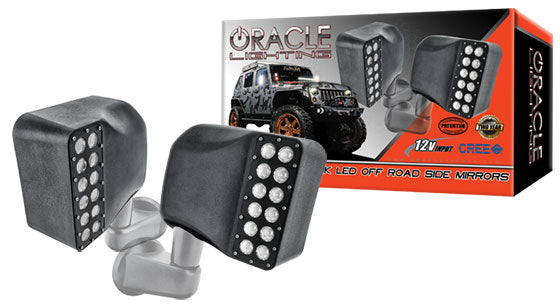 ORACLE Jeep Wrangler JK LED Off-Road Side Mirrors – ORACLE Lighting