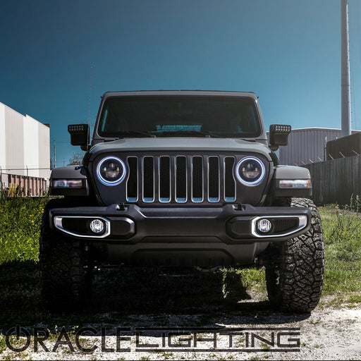 2x Optiques Full LED RGB JEEP RGB2M - Rond 7 40W 4500Lms 5500K