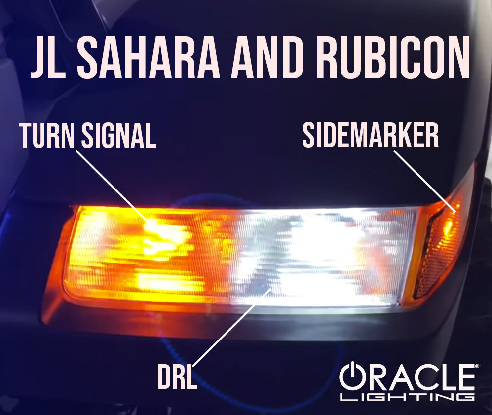 ORACLE 2018-2022 Jeep Wrangler JL Sahara & Rubicon Fender DRL LED Upgr –  ORACLE Lighting