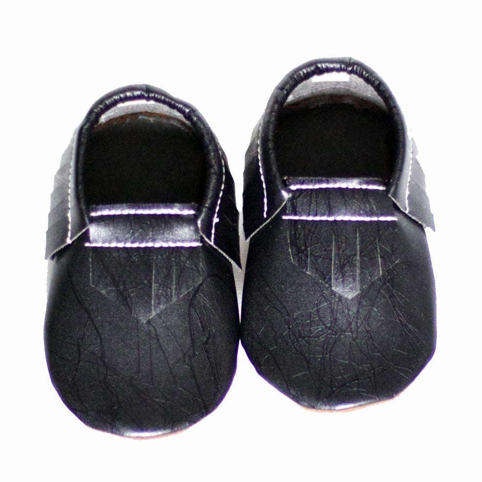 faux leather moccasins