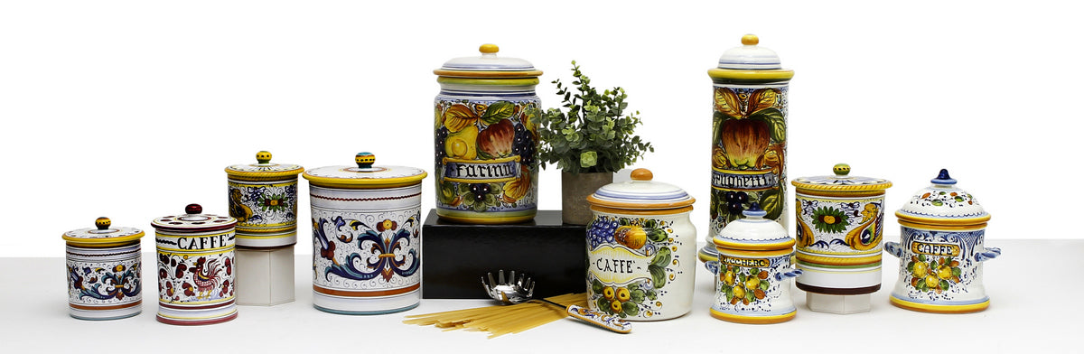 Deruta and Tuscan Canisters