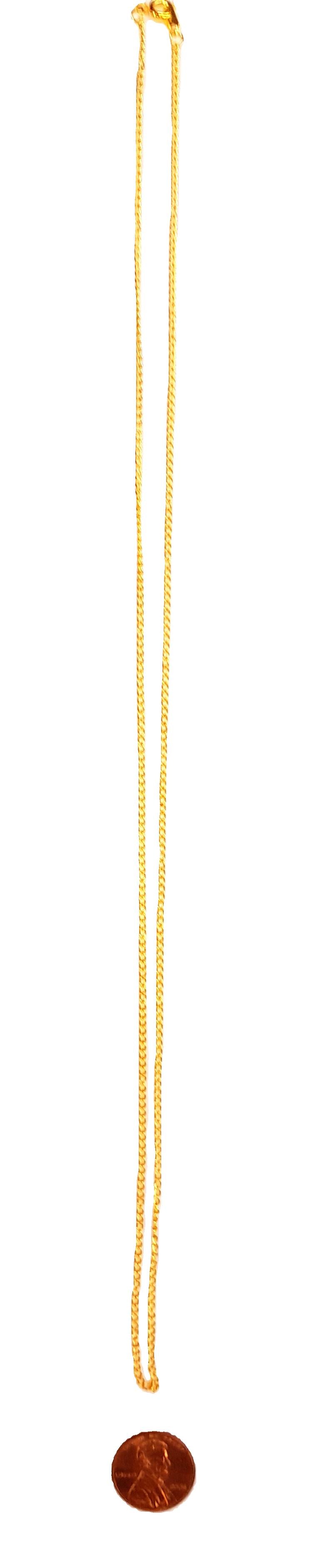 Small Link-Gold Plated Chains, 18"