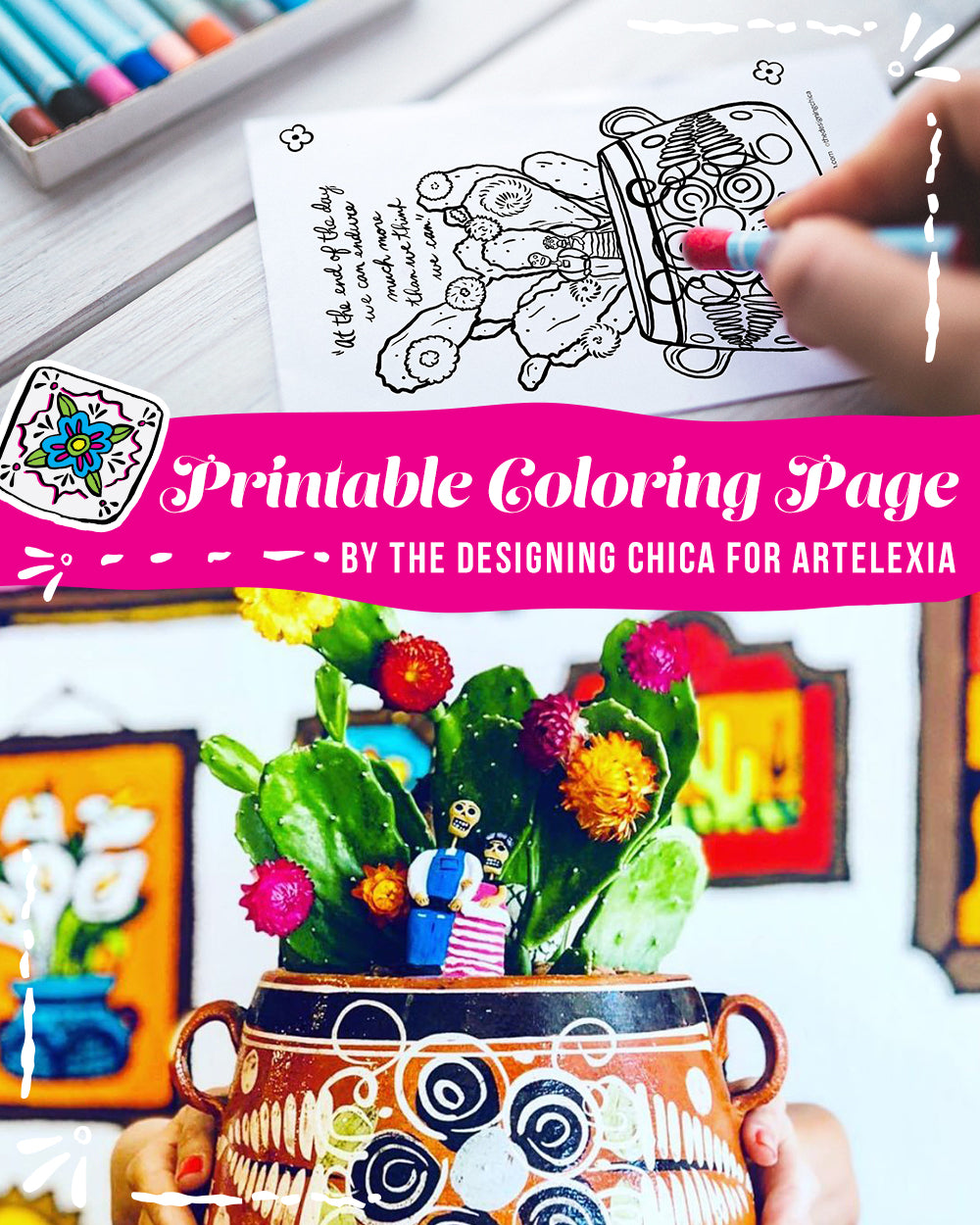 Artelexia's Free Printable Coloring Page by The Designing Chica