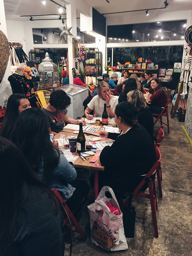 Word of the Year Workshop & Wine Wednesday at Artelexia as taught by Lizelly Meza