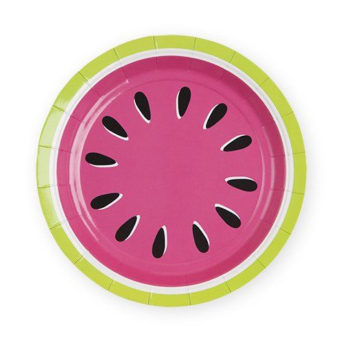 watermelon paper plates