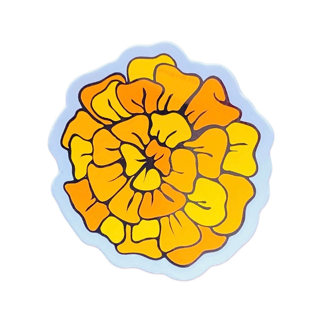 Marigold (Cempazuchitl) Sticker -Large – Artelexia