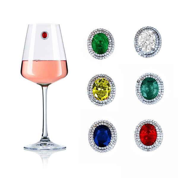 magnetic wine glass charms - Luxury wine charms 