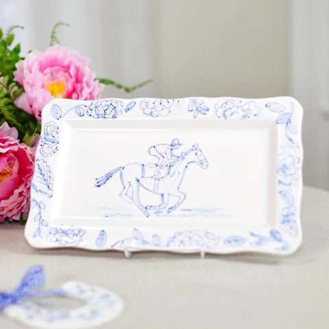 For Pete's Sake Pottery Derby Racehorse Plate