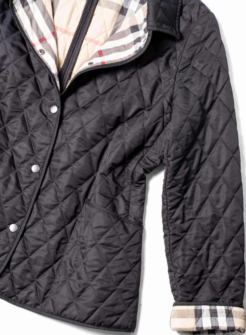 Burberry Nova Check Quilted Jacket Black