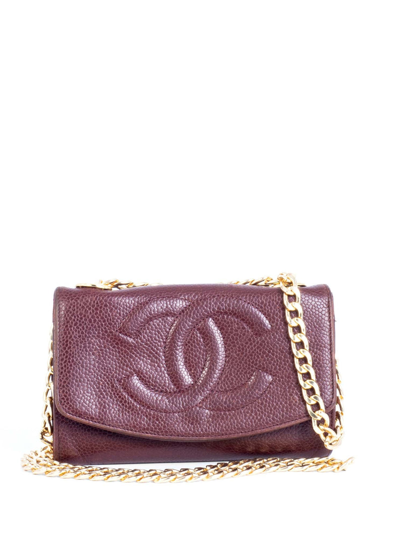 Chanel Wallet on Chain Boy Calfskin Quilted Woc Brown Patent Leather S   MyDesignerly