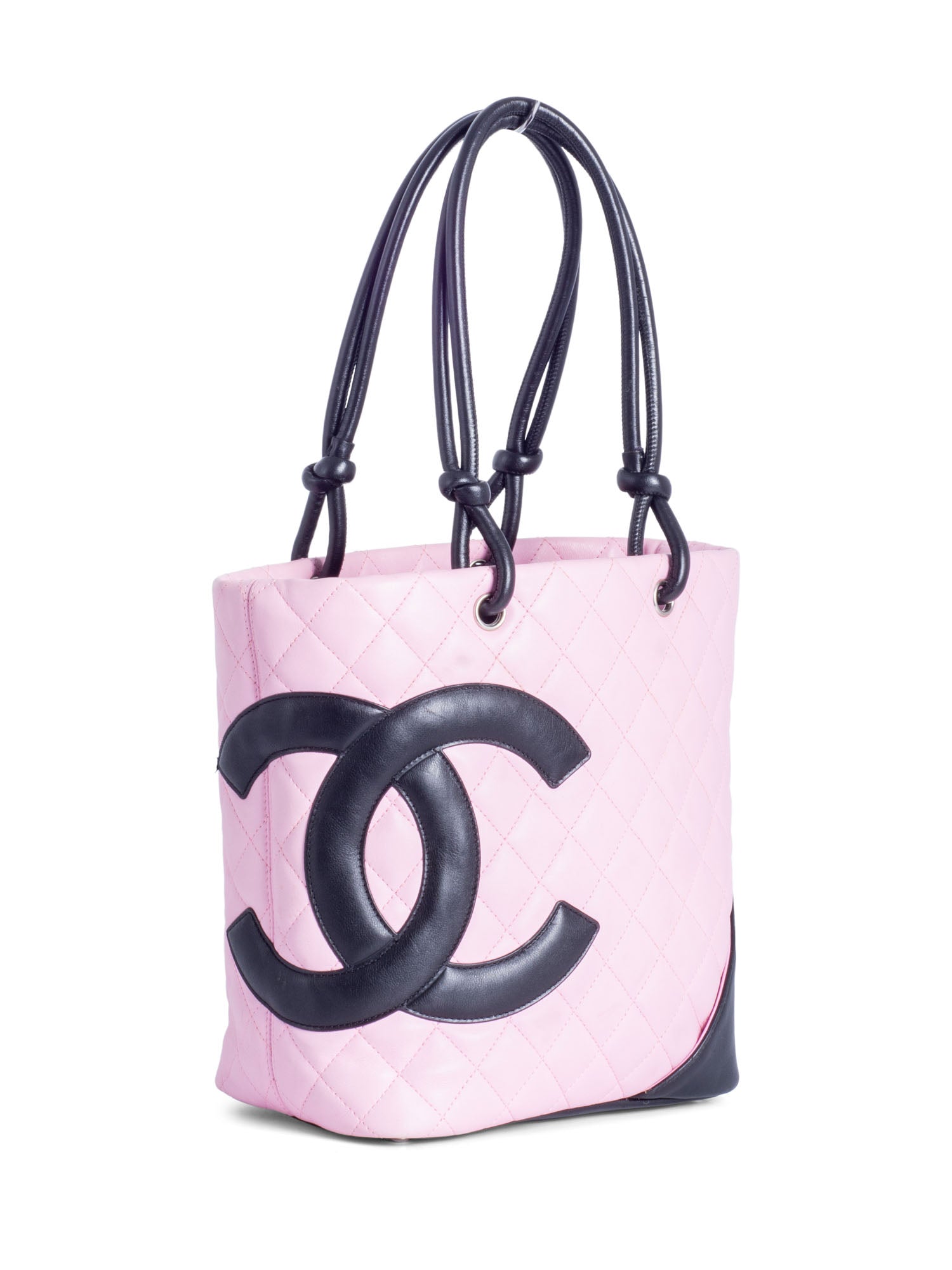 Chanel Cambon Pink  Black Bag  Golden Archives