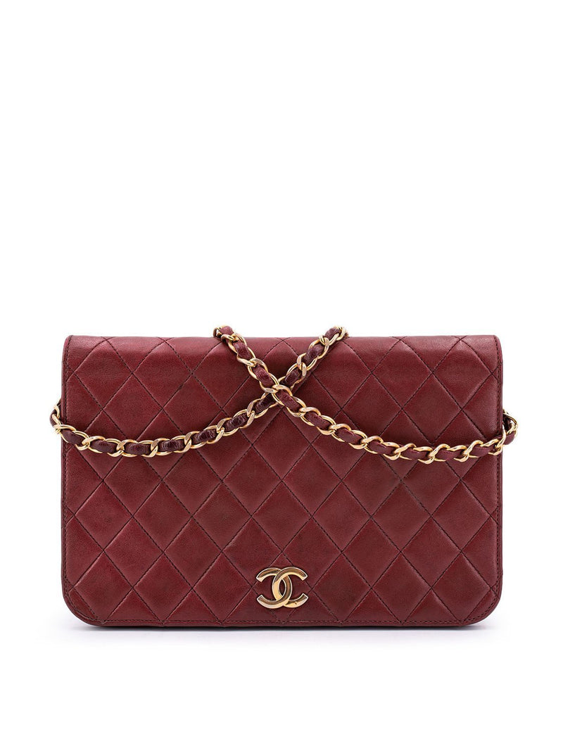 Chanel Burgundy Quilted Caviar Leather Maxi Classic Single Flap Bag Chanel   TLC