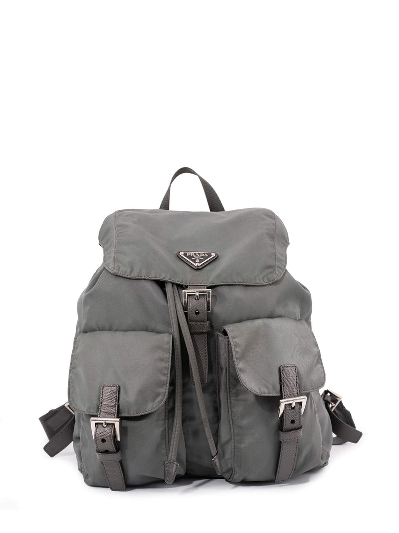 Prada Tessuto Nylon Mini Backpack Green