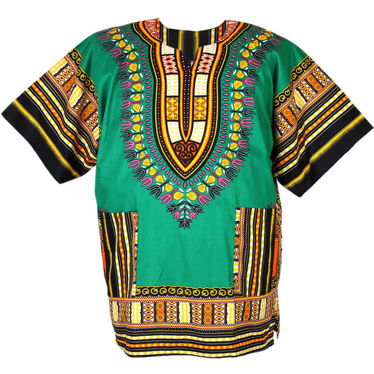 Green African Dashiki Shirt – DashikiKiss