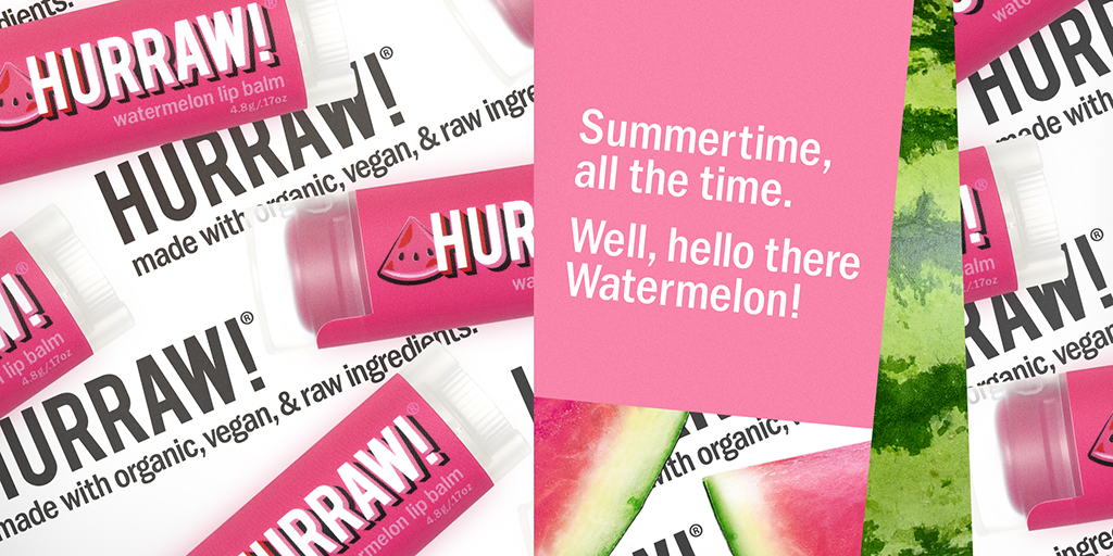 Hurraw! Watermelon Lip Balm