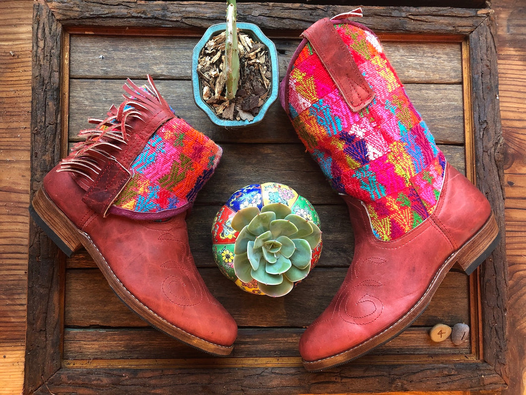 rainbow cowgirl boots