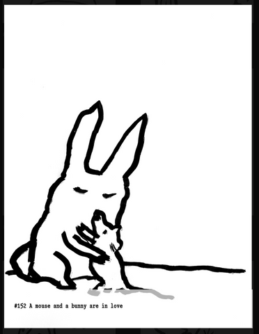 Pablo Delcan bunny drawing