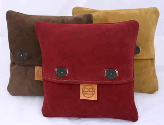 Suede Throw Pillows Made Cozy