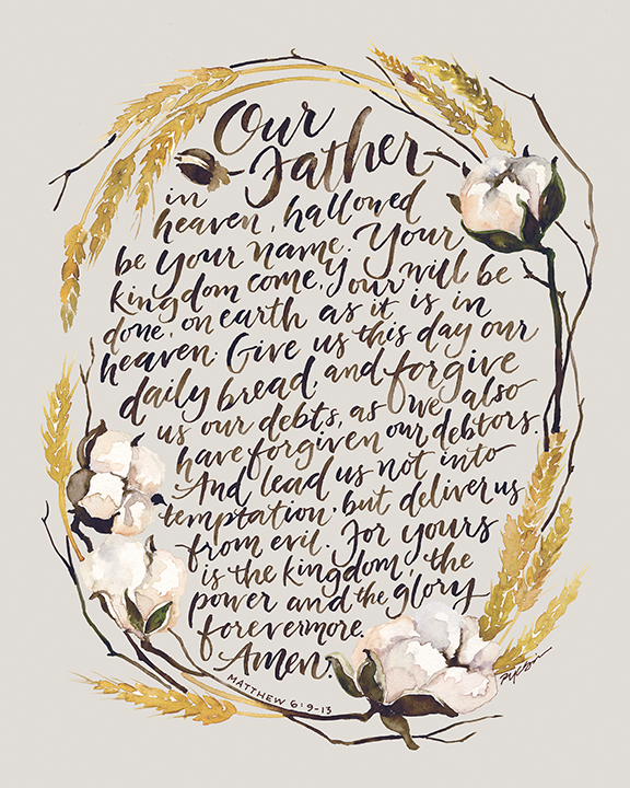 The Lords Prayer Canvas - 