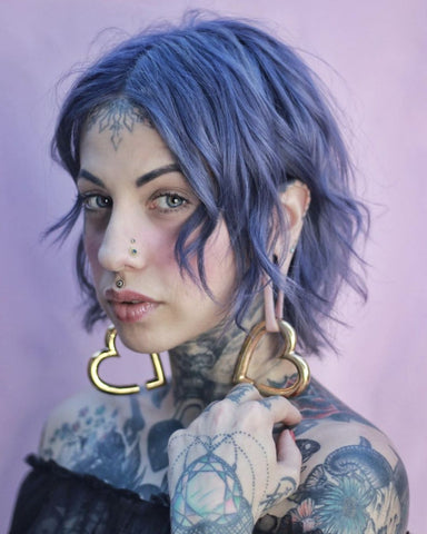 how to wear earrings with stretched ears