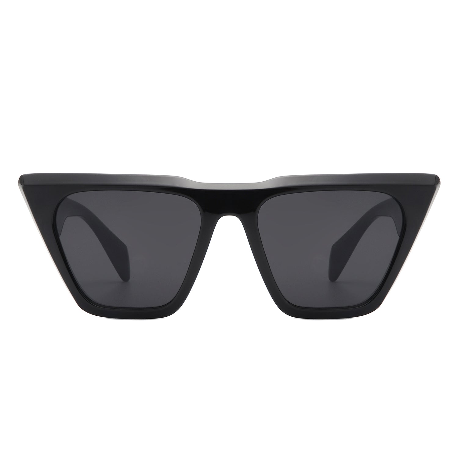 S2125 - Square Retro Oversize Flat Top FASHION Cat Eye Wholesale SUNGLASSES