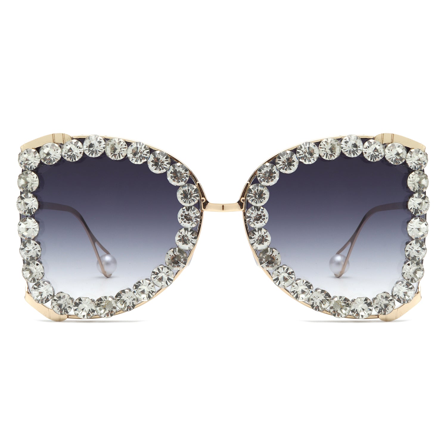 HJ3032 - Rhinestone Oversize Butterfly Luxury Women Wholesale SUNGLASSES