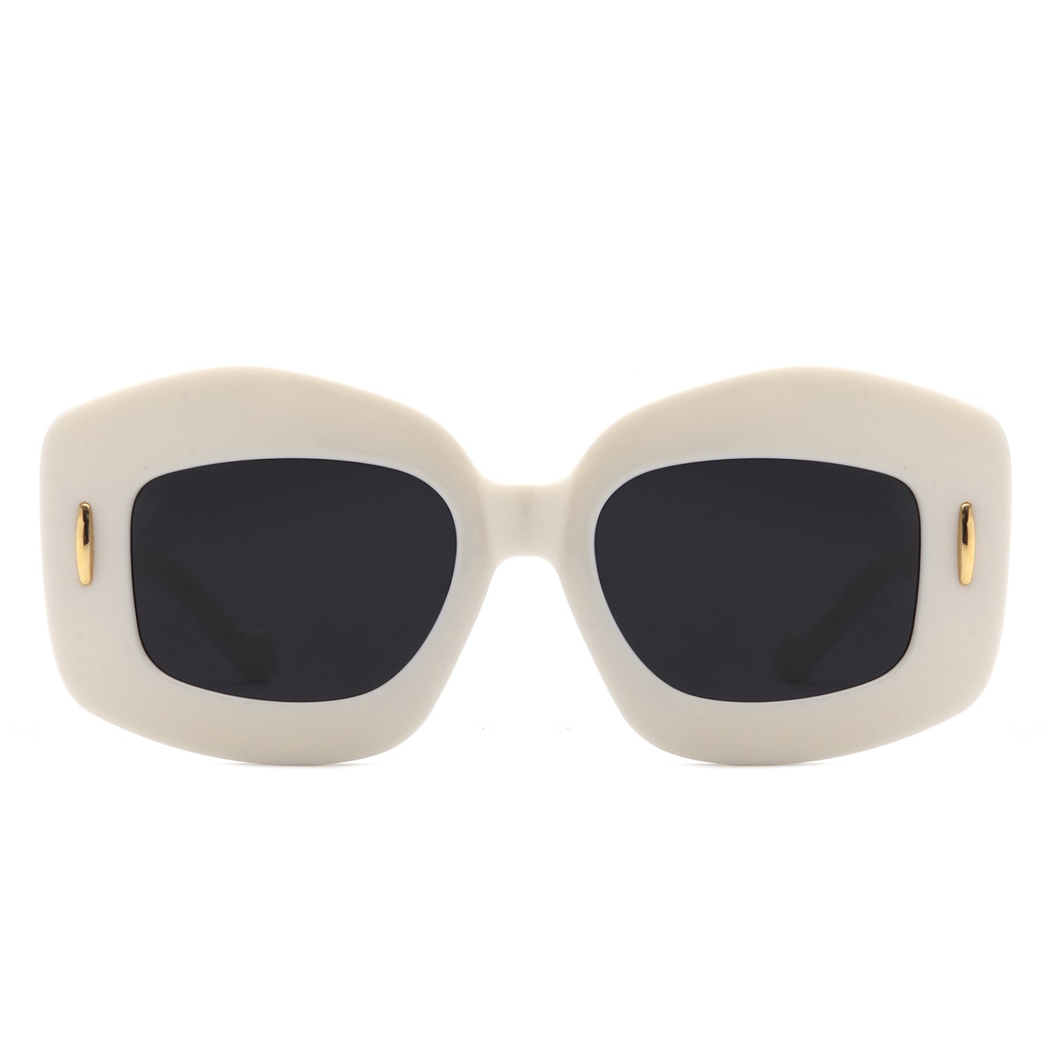 S2130-1 - Square Thick FRAME Retro Chunky Fashion Wholesale Sunglasses