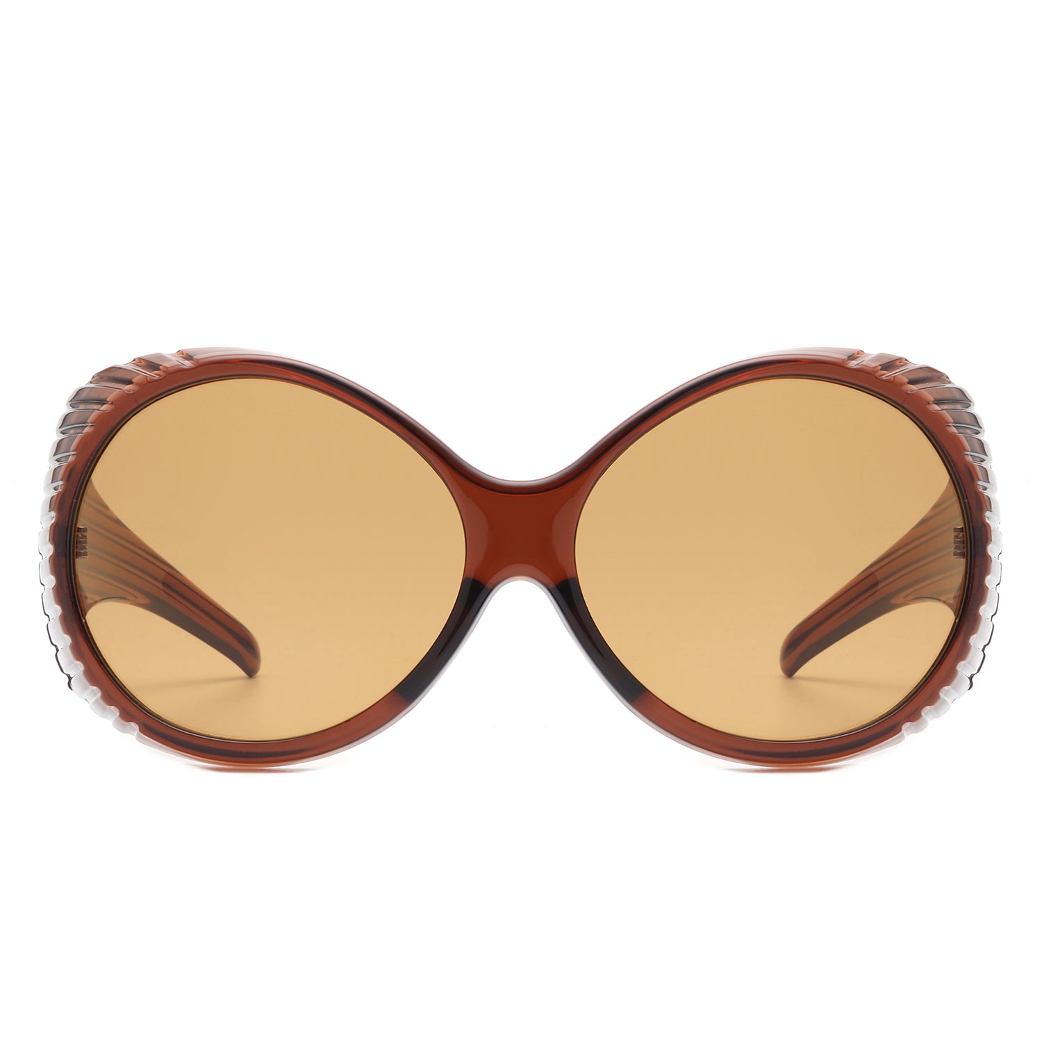 HS2156 - Oversize Round Wrap Around Fashion Women Wholesale Sunglasses