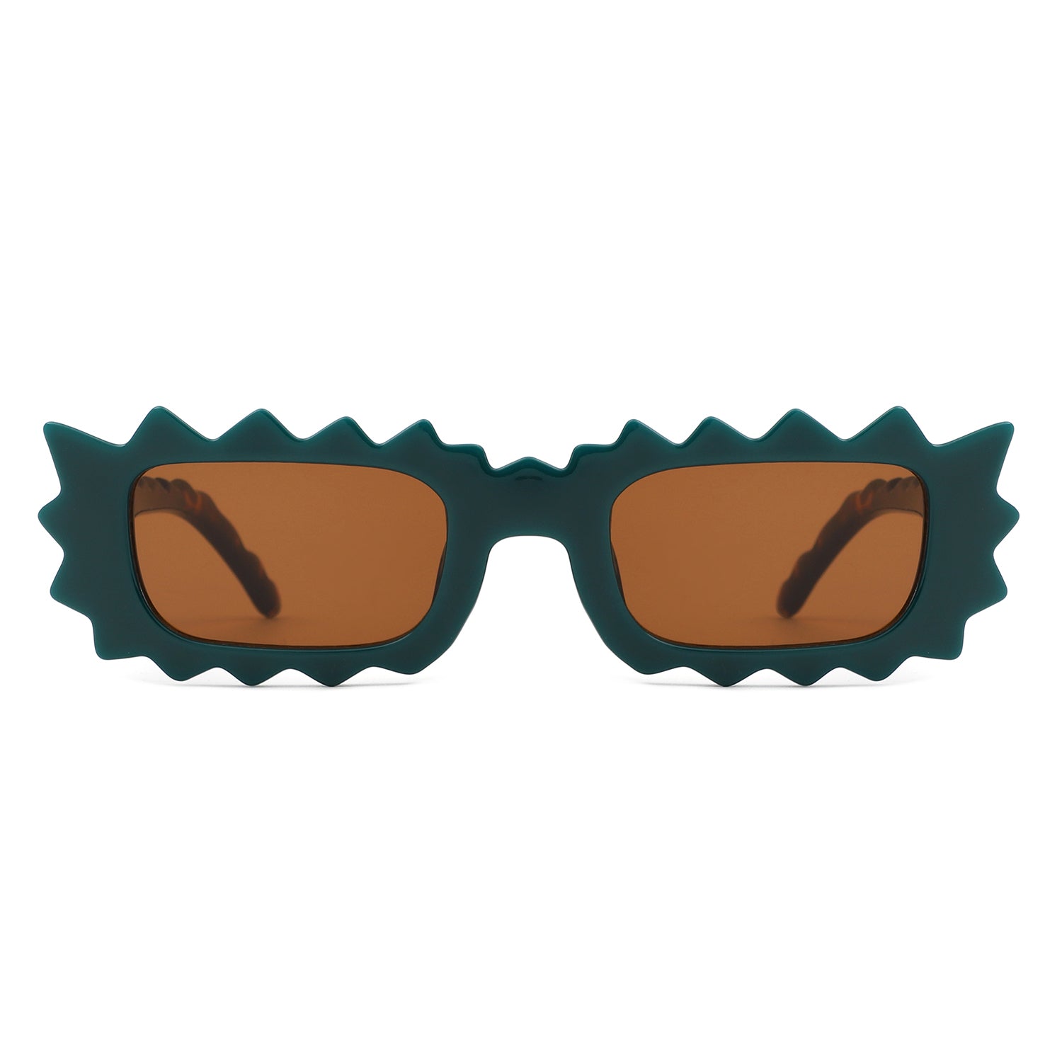 HS1309 - Rectangle Modern Spikes Irregular Wavy Square Wholesale SUNGLASSES