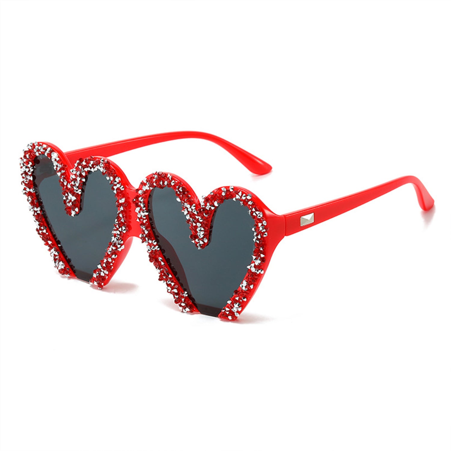 HS2172 - Heart Shape Fashion Glitter Wholesale Sunglasses