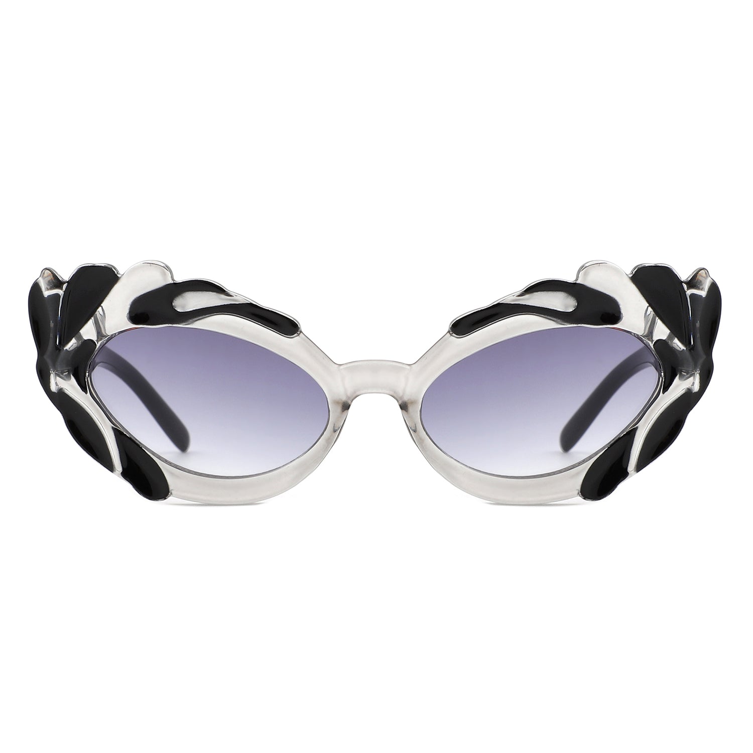 HS1310 - Women FASHION Modern Sculpted Cat Eye Wholesale SUNGLASSES