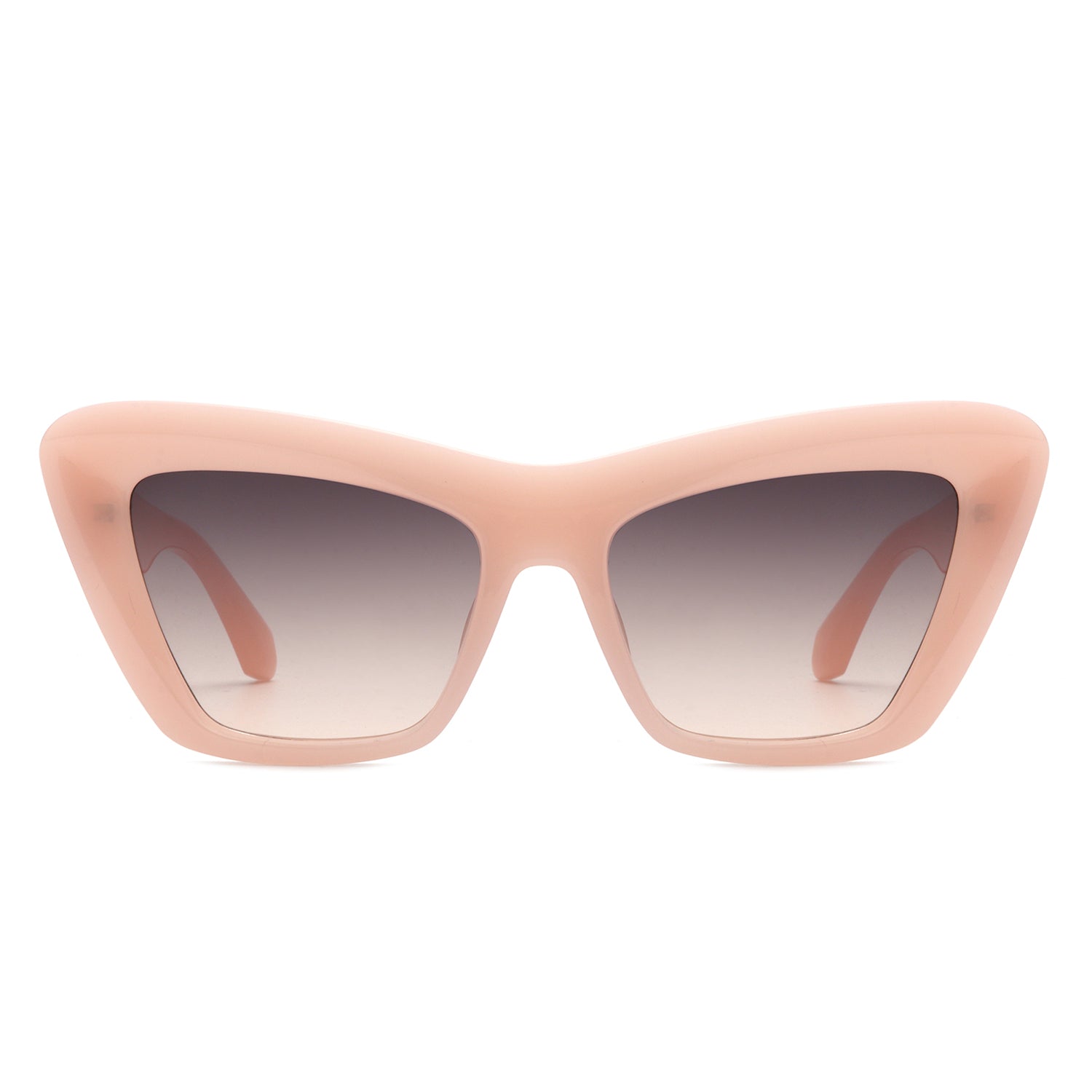 S1221 - Square Flat Top Retro Fashion Tinted Women Cat Eye Wholesale SUNGLASSES