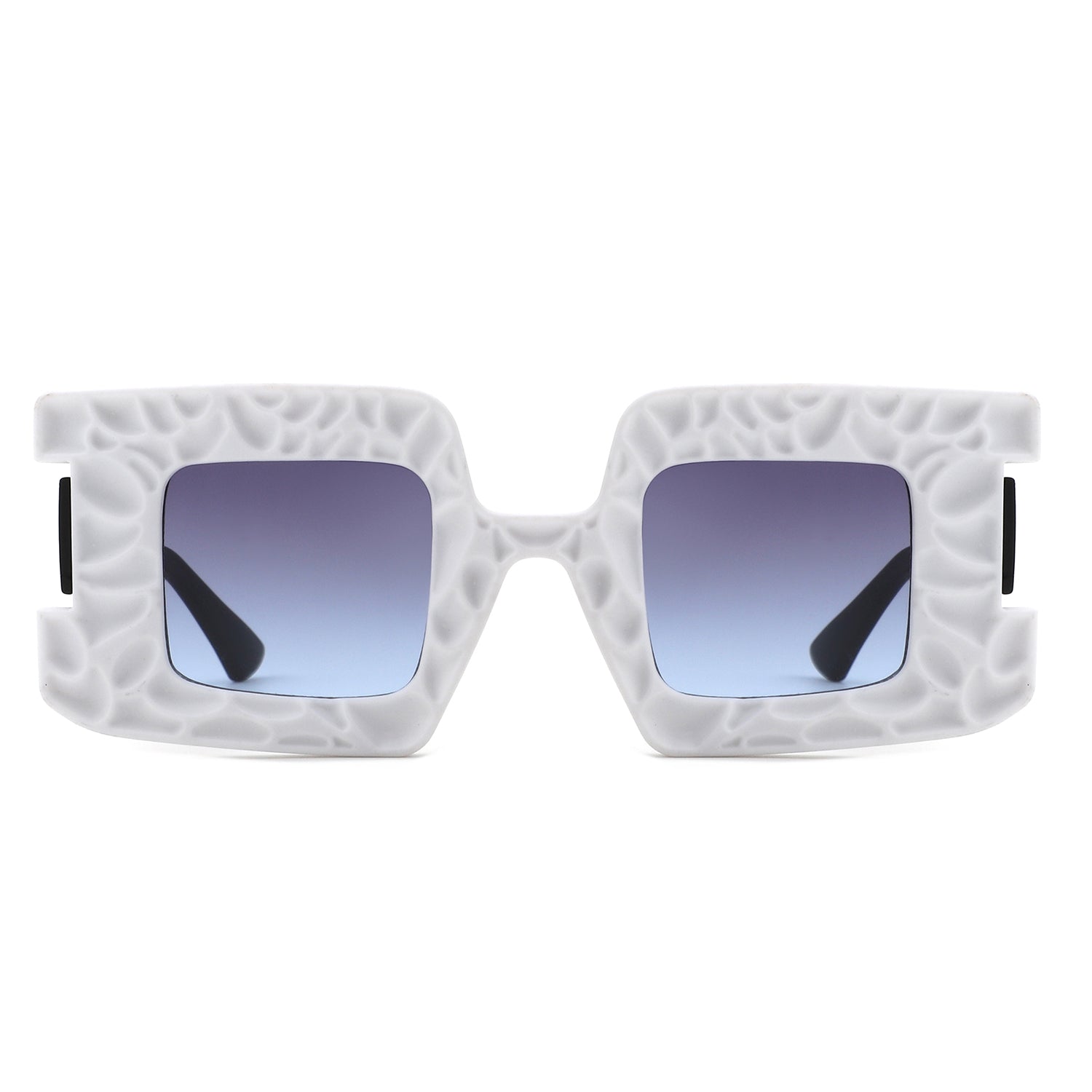 HS1318 - Geometric Modern Chunky FASHION Square Wholesale SUNGLASSES