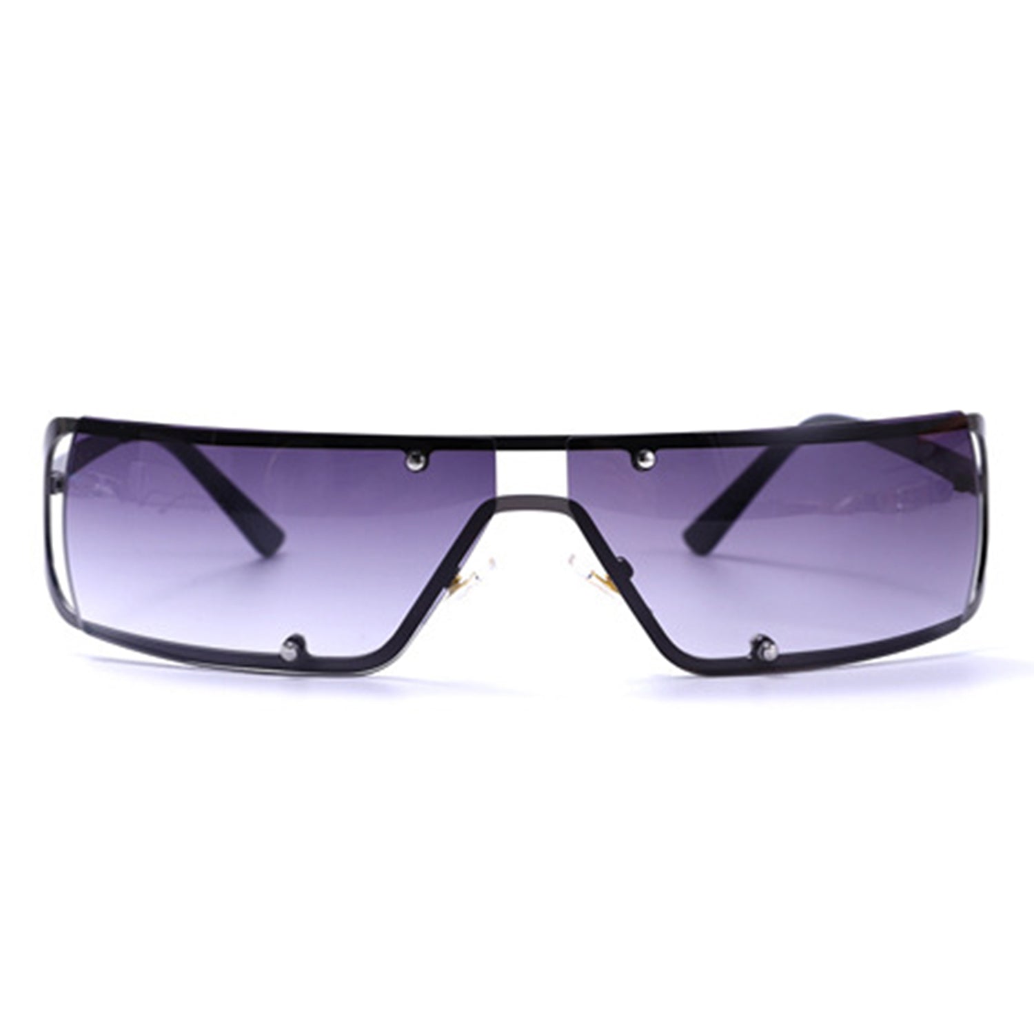 HJ2035 - Rectangle Narrow Tinted Wraparound Square FASHION SUNGLASSES