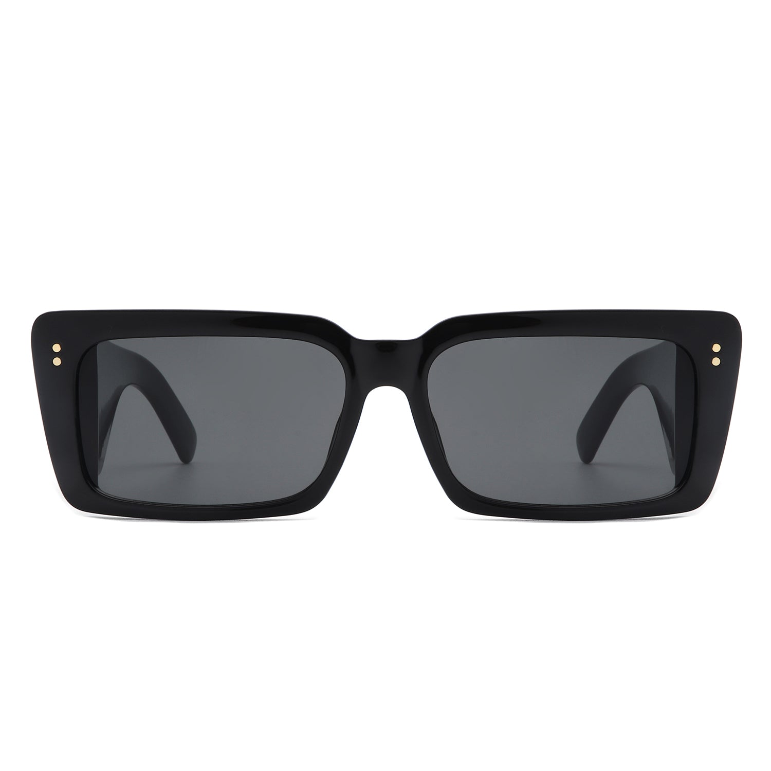 HS1219 - Rectangle Flat Top Retro Tinted Chunky Square Wholesale SUNGLASSES