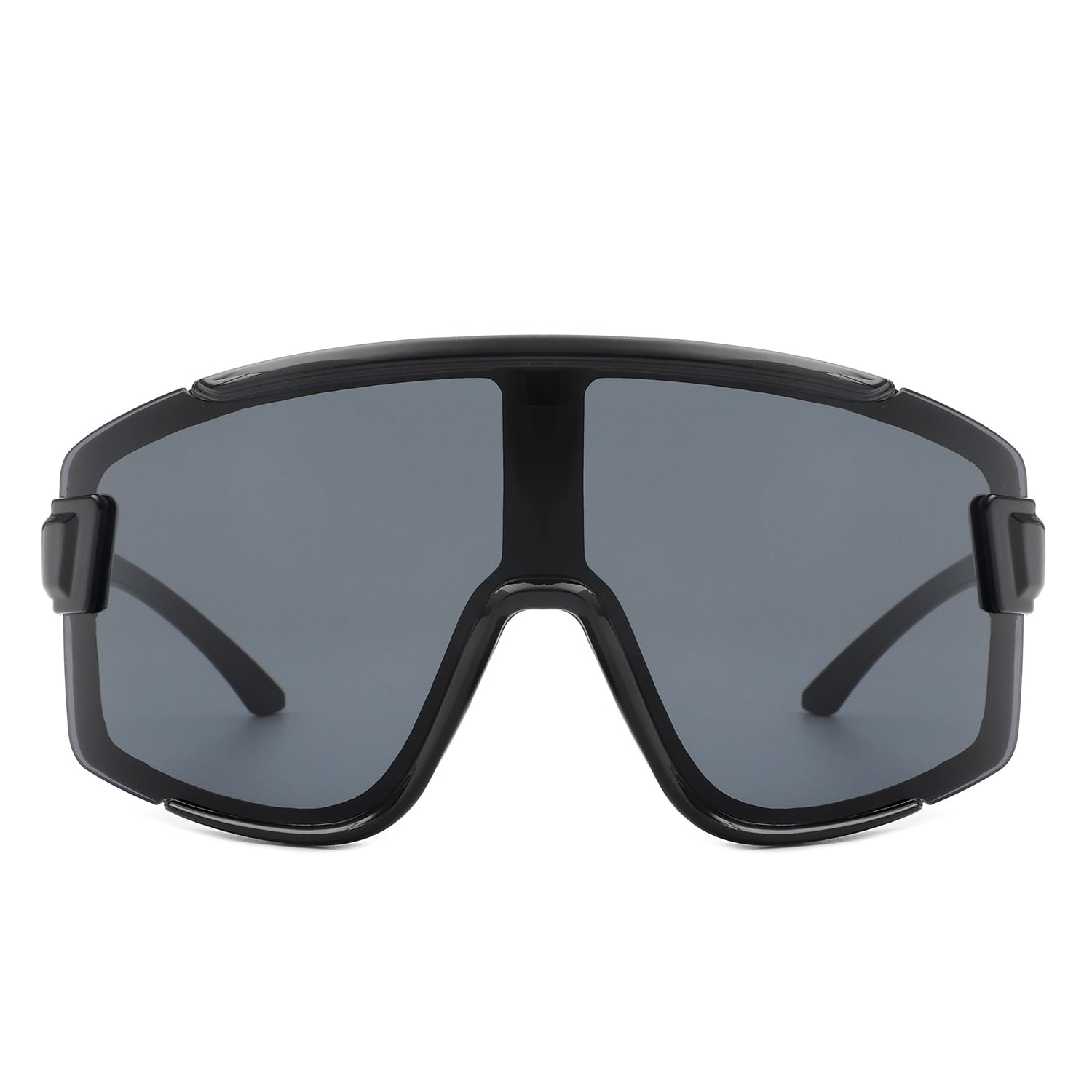 S2117 - Oversize Sporty Square Chunky Shield SUNGLASSES