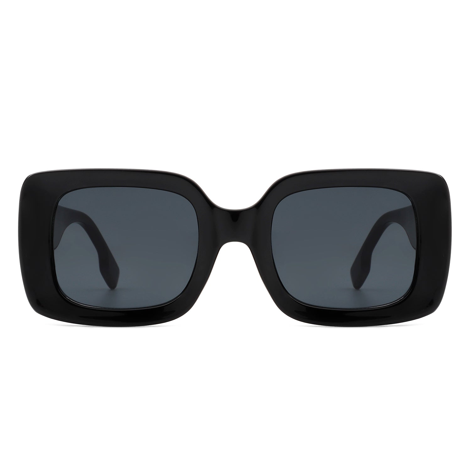 HS1139 - Square Retro Flat Top Fashion Sunglasses