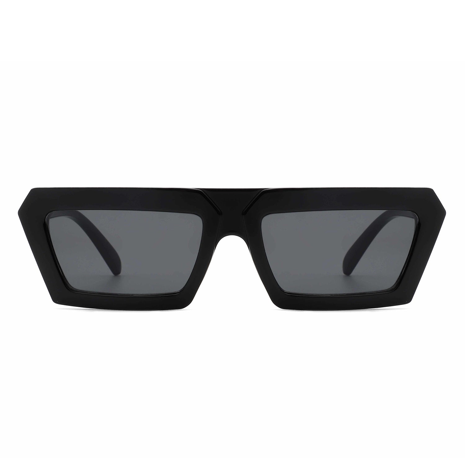 HS1132 - Rectangle Narrow Retro Slim Vintage Square Sunglasses