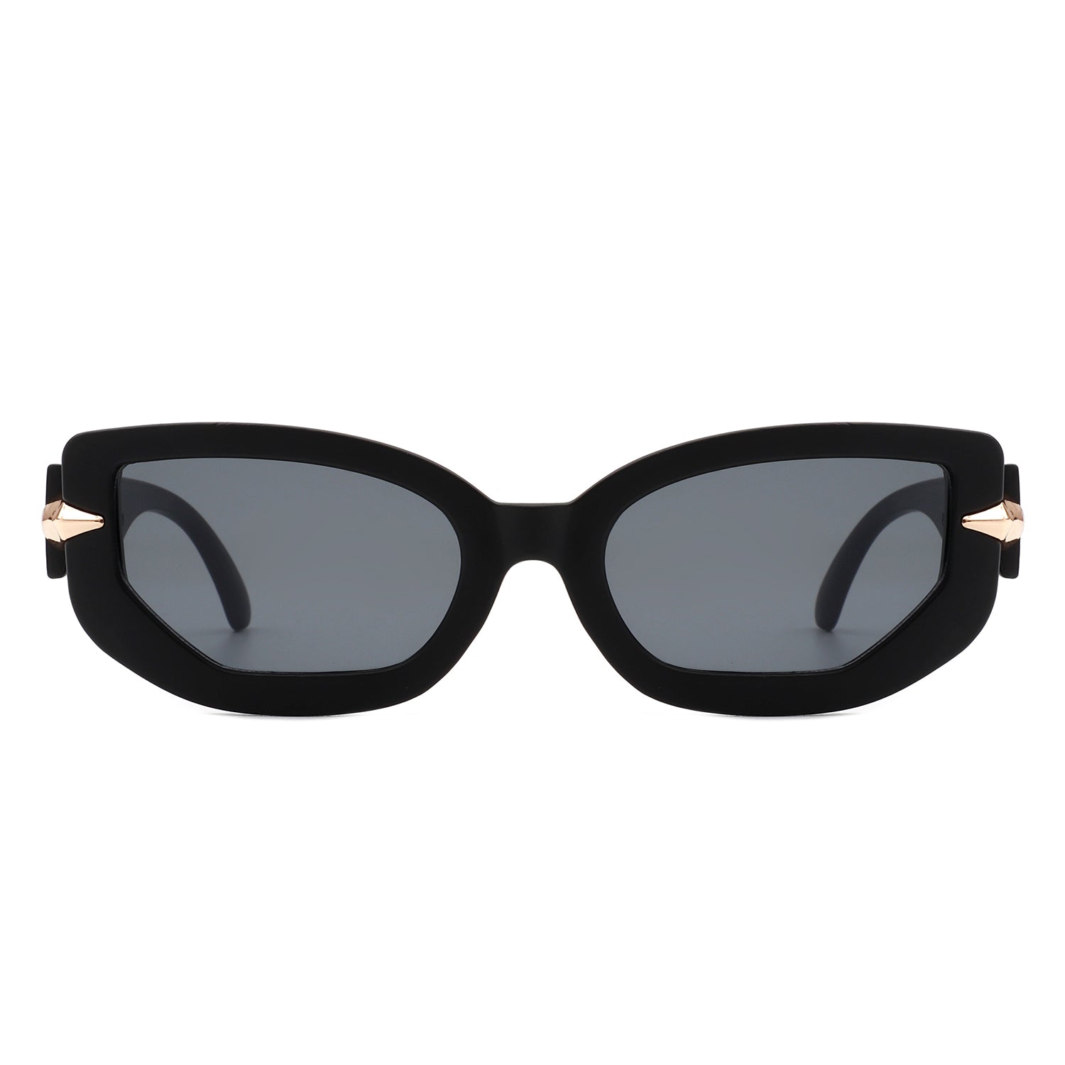 HS2086 - Women Modern Rectangle Fashion Narrow Retro SUNGLASSES