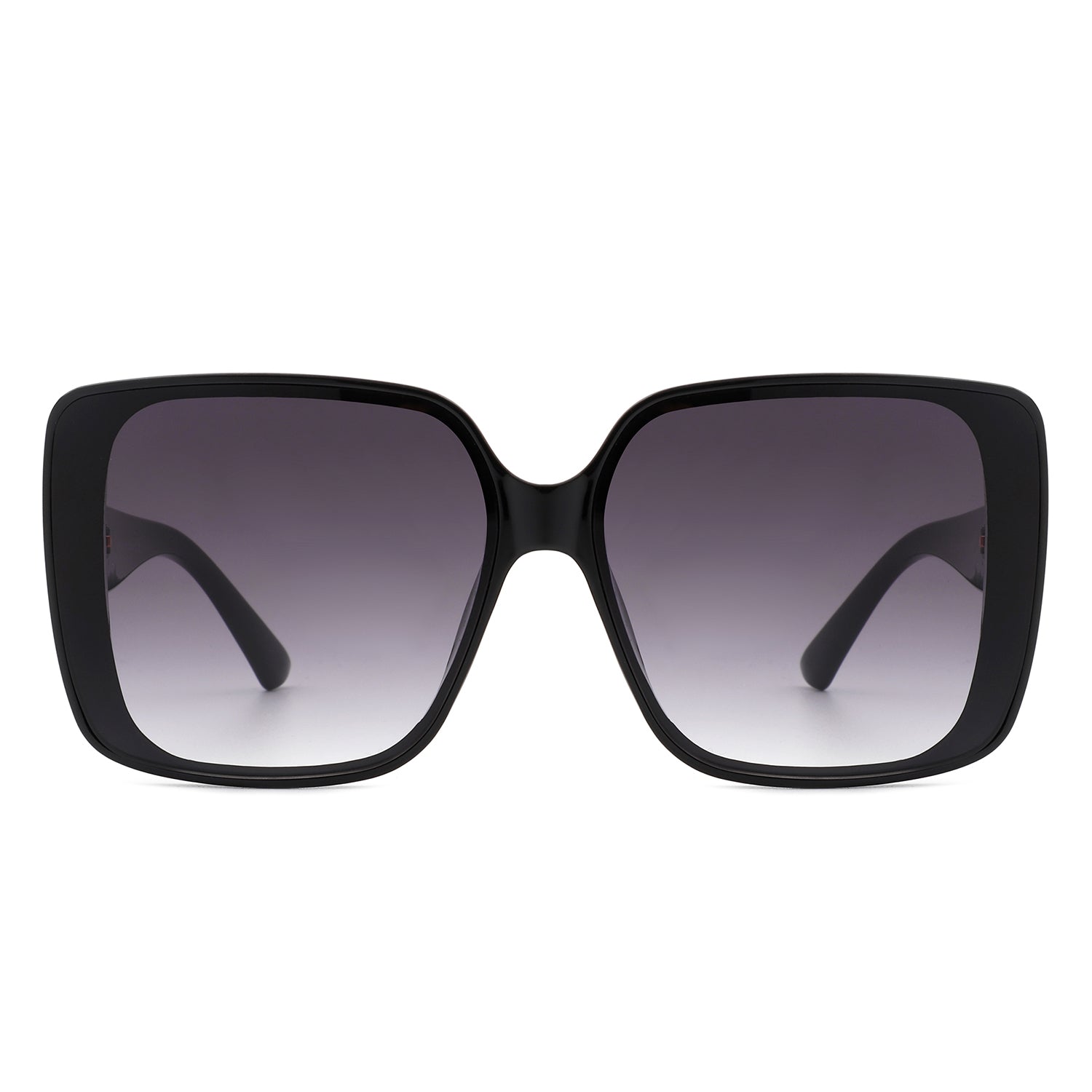 S2109 - Square Retro Oversize Fashion Flat Top Women Sunglasses
