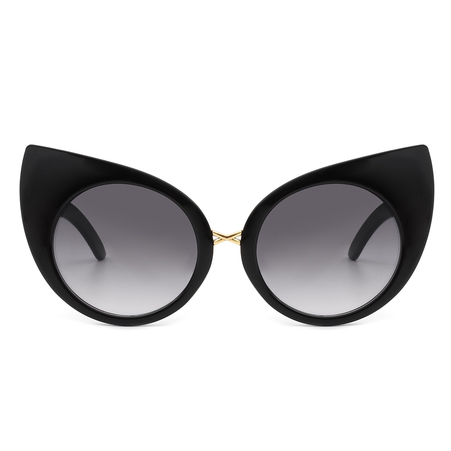 HS1071 - Women Mod Retro High Pointed Oversize FASHION Cat Eye SUNGLASSES