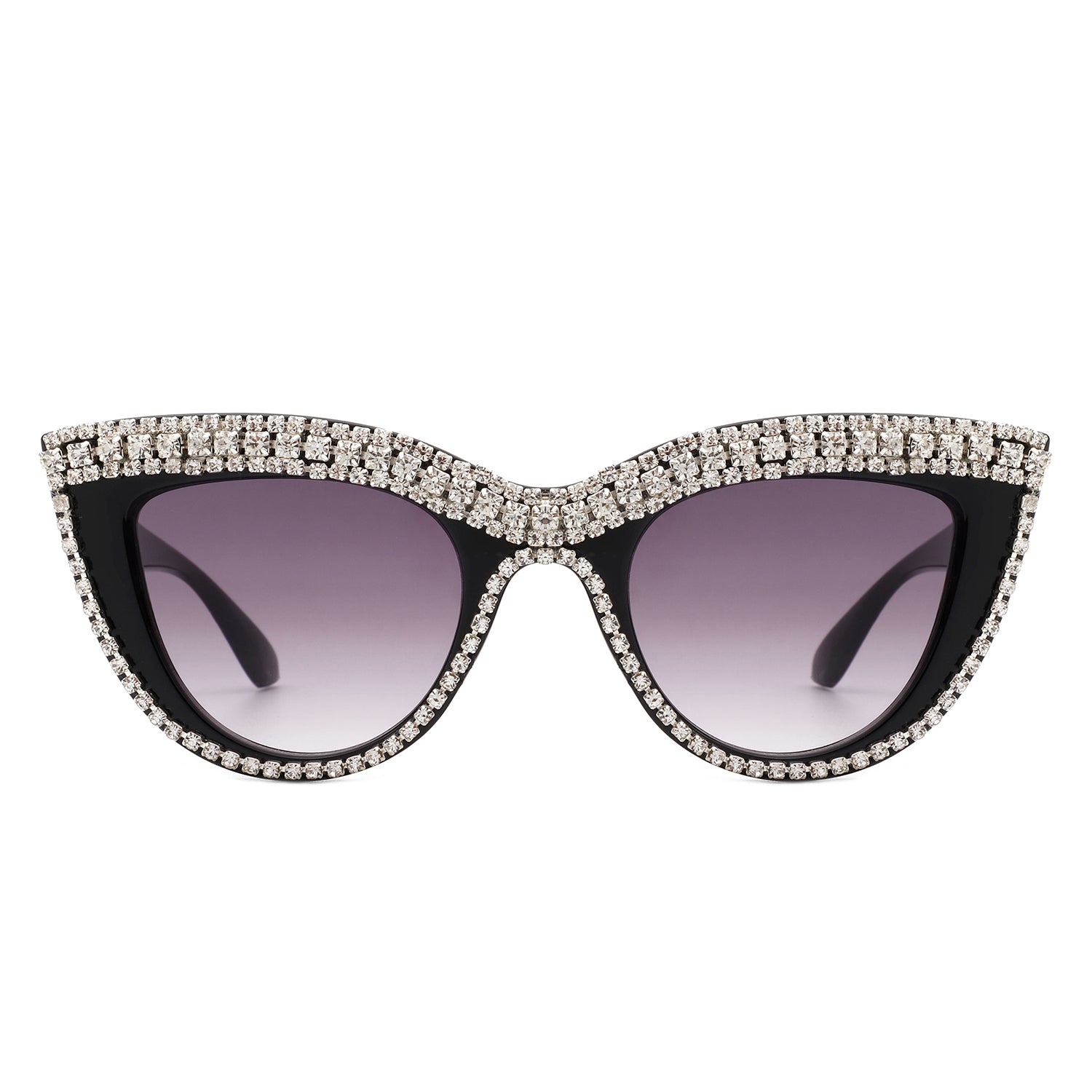 HS2084 - Women Round FASHION Rhinestone Cat Eye SUNGLASSES