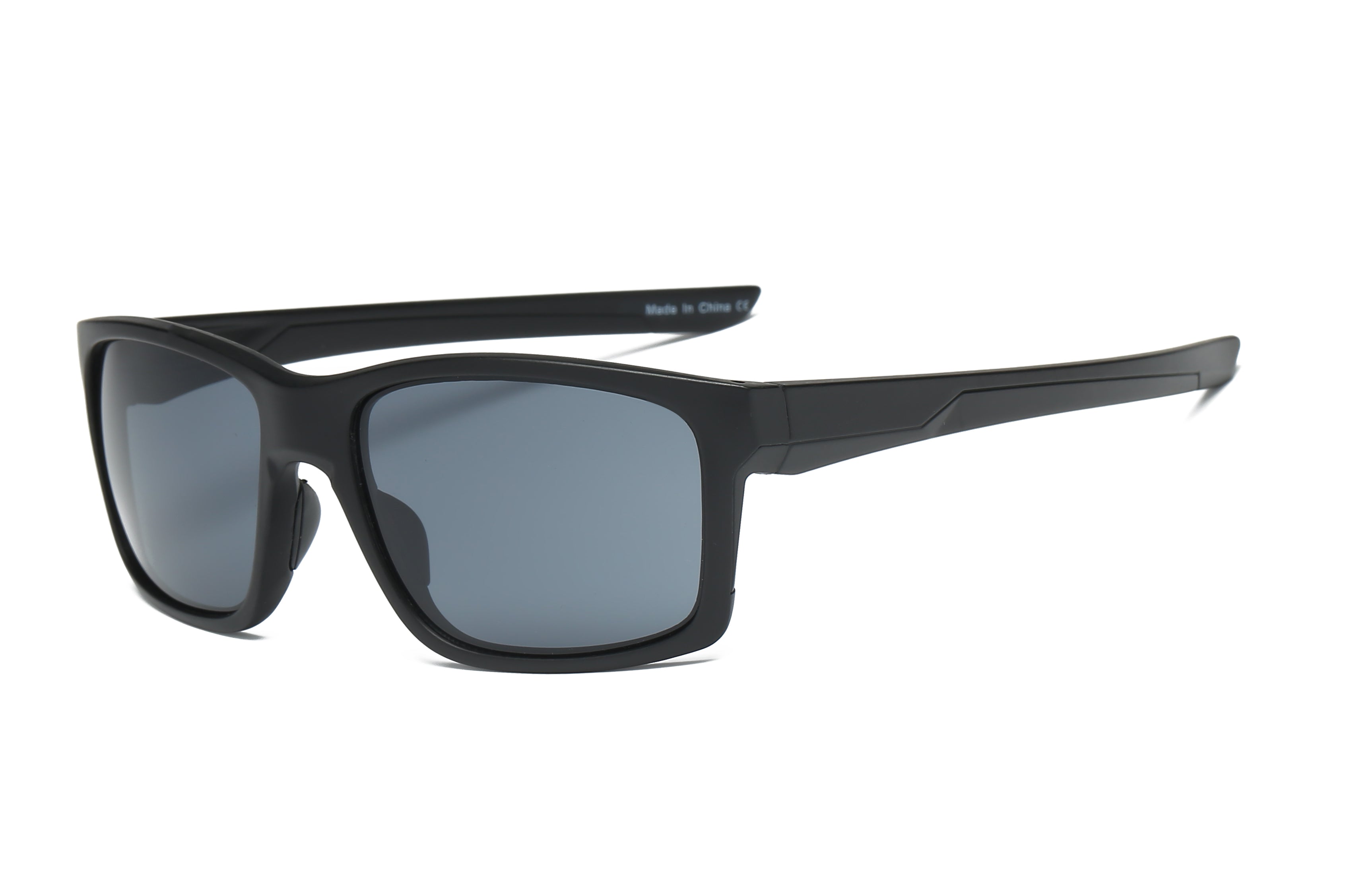 Y1003 - Men Sports Rectangle Sunglasses Black